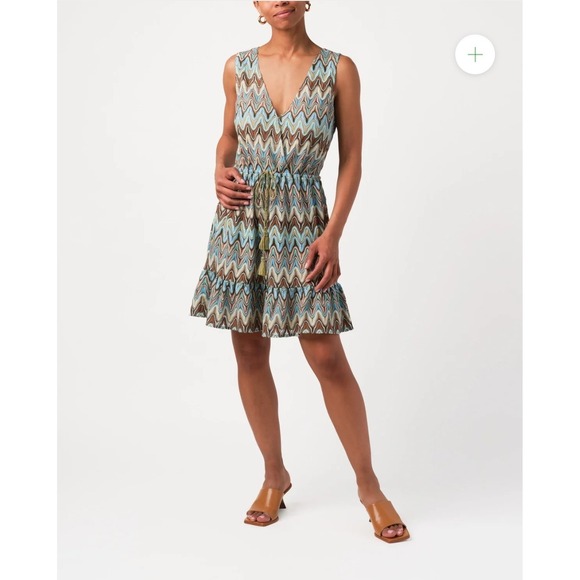 NEW! Calypso St. Barth Women's Emelia Dress Zig-Zag Pink Orange Sz S $295 - Picture 15 of 15